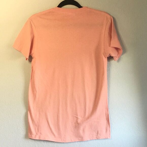 “Run Wild” deer trees birds short sleeved tshirt hippie boho nature forest woods - Picture 2 of 3